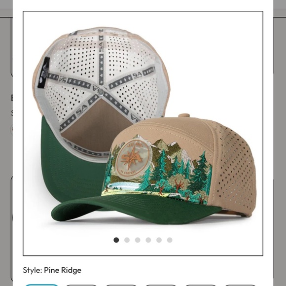 Soul of Adventure Tan and Green Pine Ridge Cap - Picture 1 of 9